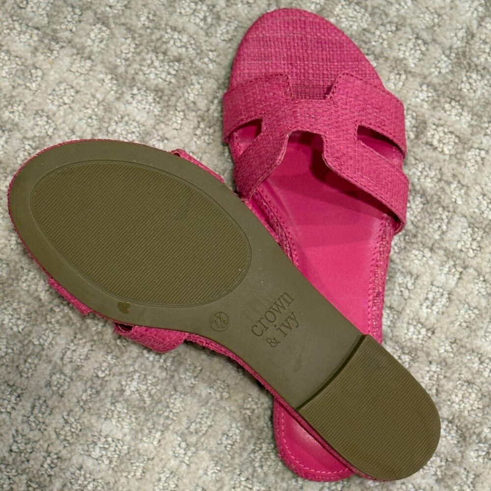 Crown & Ivy Raven H-Band Sandals - Pink
